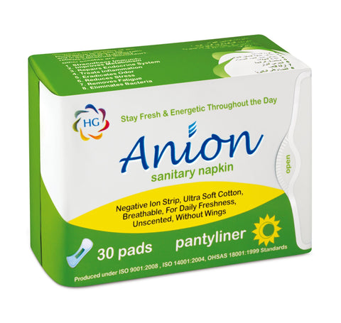 HG Anion Sanitary Napkin - Pantyliner 30's