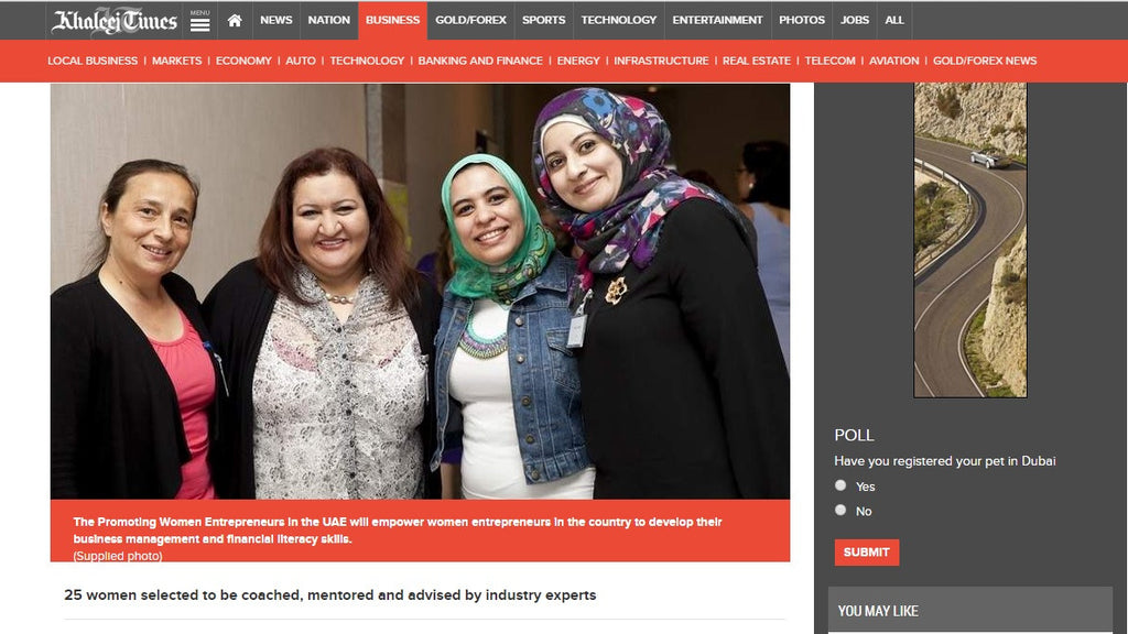 Maya Alghaith Featured in KHALEEJ TIMES