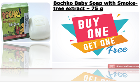 BUY ONE GET ONE FREE BOCHKO Baby Soap with smoke-tree extract - 75 g