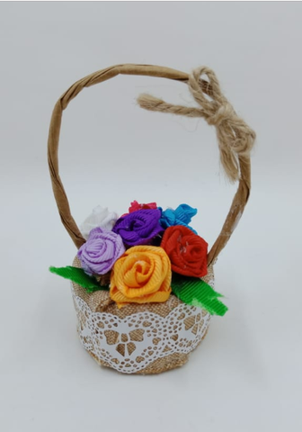 Handmade Decorative Gift Baskets with Flowers