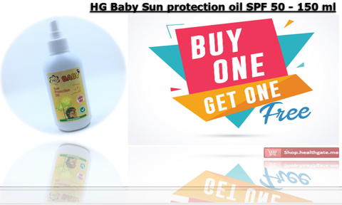 BUY ONE GET ONE FREE HG Baby Sun protection oil SPF 50 - 150 ml