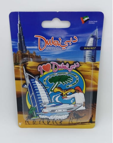 Handmade PVC Magnet Souvenir with Burj Al Arab design