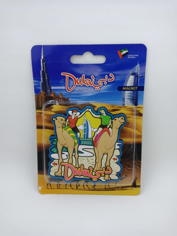 Handmade PVC Magnet Souvenir with Burj Al Arab/Camels Design